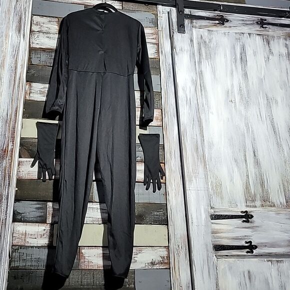 Kids Familus Glow in the Dark Skelton Halloween Costume Size 12-14 - Picture 3 of 5